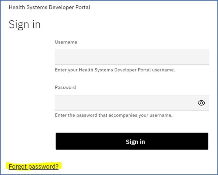 Services Australia reset password screenshot