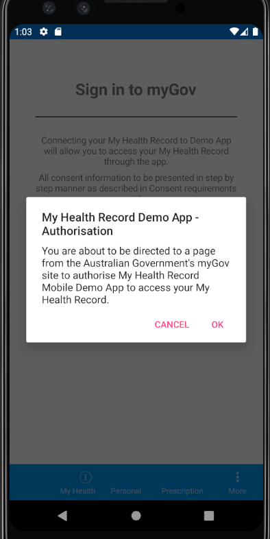 authorise-access-test-patient-mygov-screenshot