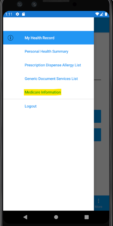 flyout-menu-bar-medicare-information-screenshot