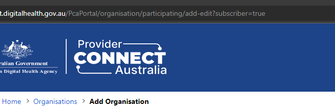 subscriber business partner register organisation screenshot 1