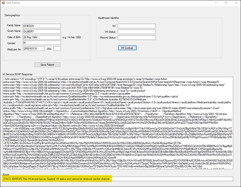 ihi-add-patient-error-screenshot