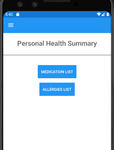 button-allergies-list-personalhealthsummary-xaml-screenshot