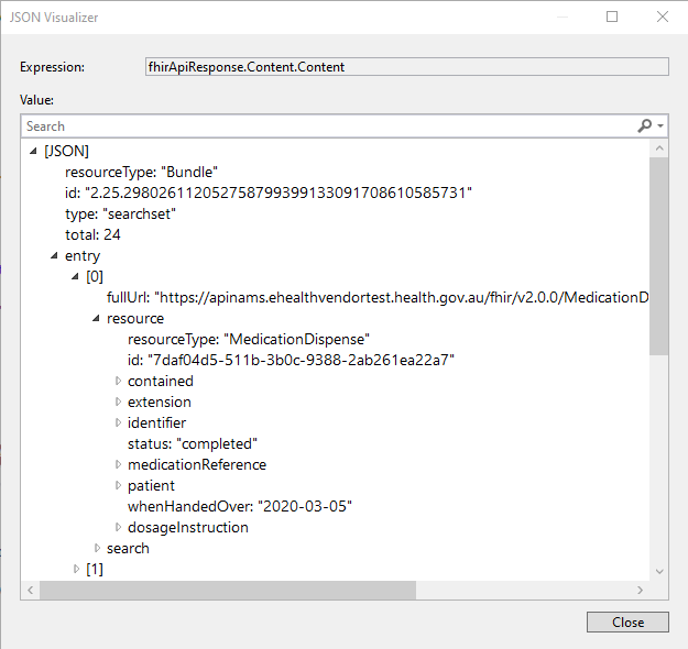 json-visualizer-fhirapi-response