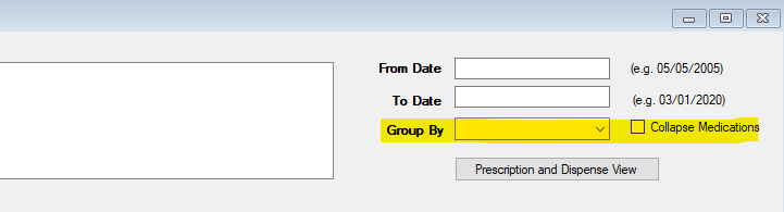 MHR Get View Prescription Group By