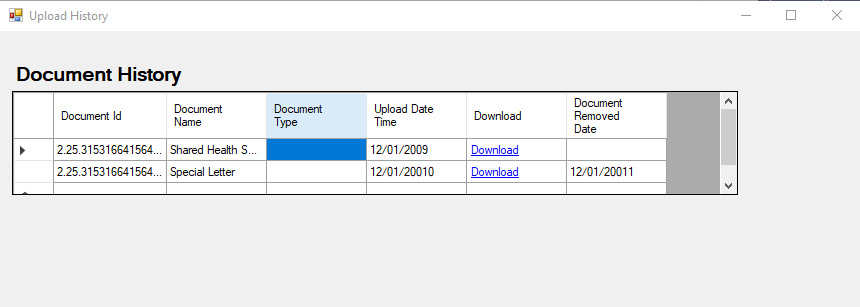 MHR Remove Document Test Case