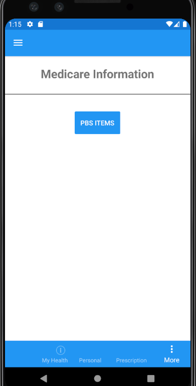 pbs-items-medicare-information-xaml-screenshot